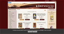 Desktop Screenshot of konyvbuvar.hu